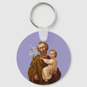 Saint Joseph Guardian of the Holy Family Key Ring