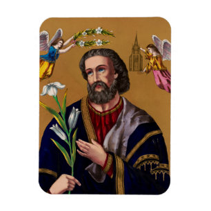 Saint Joseph Guardian of the Holy Family Magnet