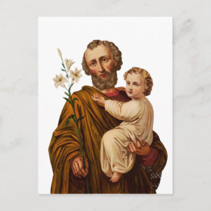 Saint Joseph Guardian of the Holy Family Postcard