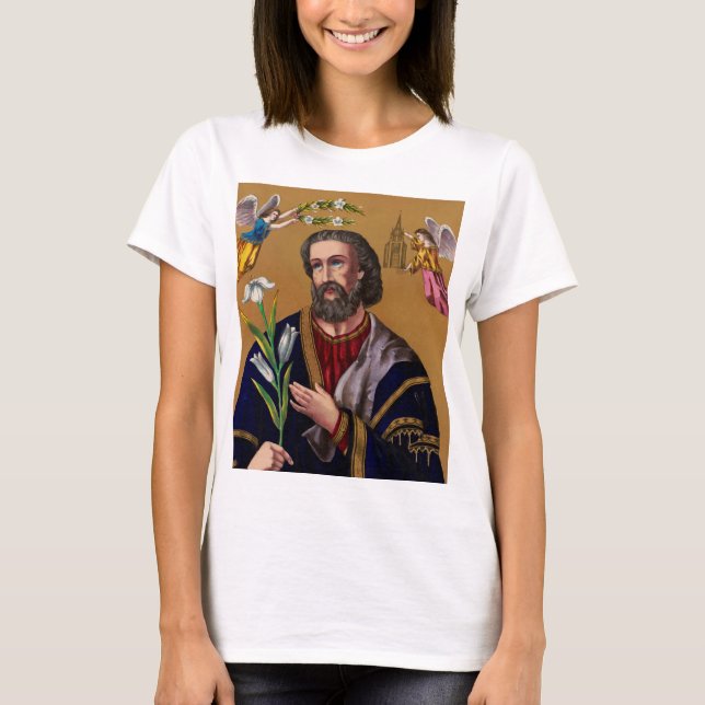 Saint Joseph Guardian of the Holy Family T-Shirt (Front)