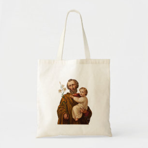 Saint Joseph Guardian of the Holy Family Tote Bag