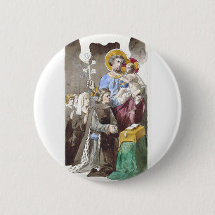 Saint Joseph Patron of the Universal Church 6 Cm Round Badge