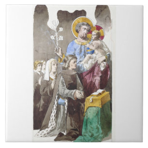 Saint Joseph Patron of the Universal Church Ceramic Tile