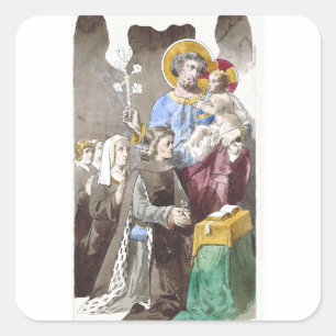 Saint Joseph Patron of the Universal Church Square Sticker