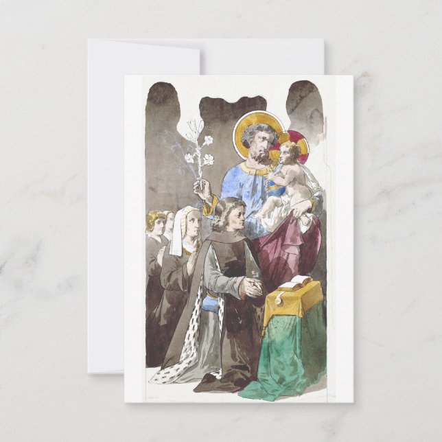Saint Joseph Patron of the Universal Church Thank You Card (Front)