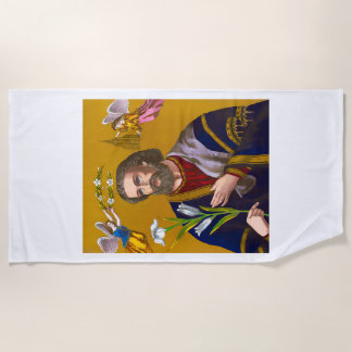 Saint Joseph San Jose Beach Towel