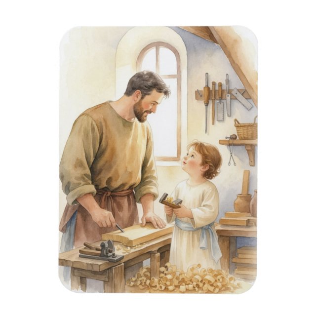 Saint Joseph The Carpenter Magnet (Vertical)