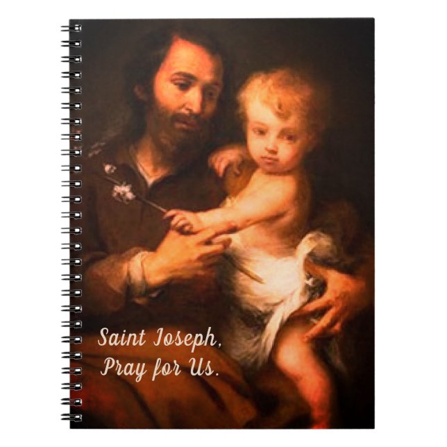 Saint Joseph with Christ Child Notebook (Front)
