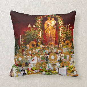 Saint Joseph's Altar Throw Pillow