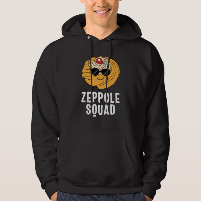 Saint Joseph's Day Zeppole Squad Sunglasses Italia Hoodie (Front)