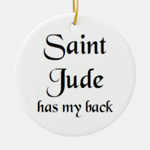 saint jude ceramic ornament