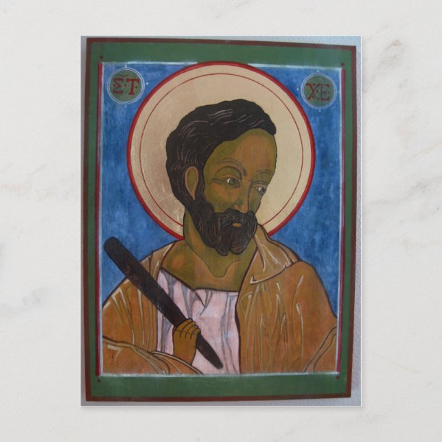 Saint Jude Icon Postcard (Front)