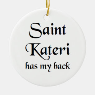 saint kateri coffee mug ceramic ornament