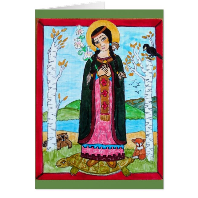 Saint Kateri Tekakwith - (Front)