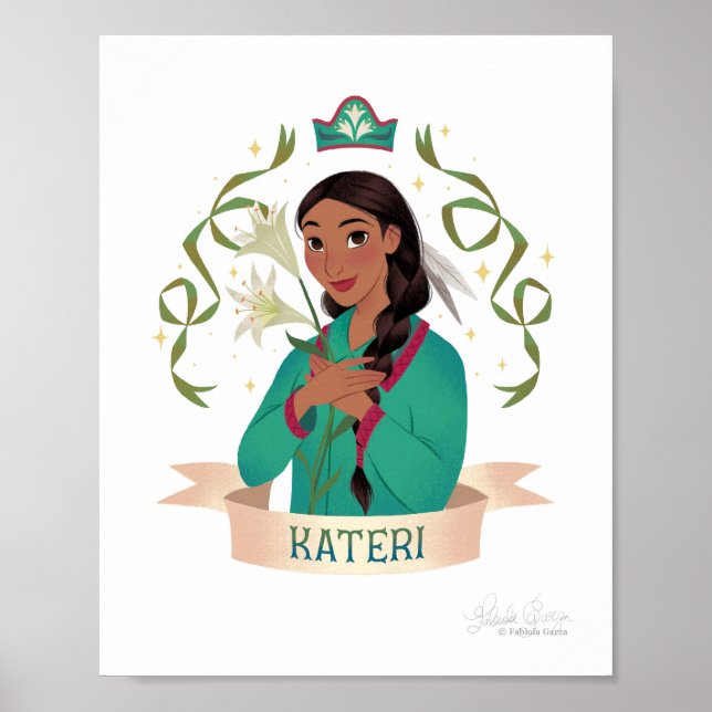 Saint Kateri Tekakwitha Art Print (Front)