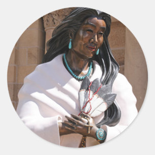 Saint Kateri Tekakwitha Classic Round Sticker