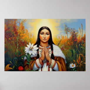 Saint Kateri Tekakwitha Poster