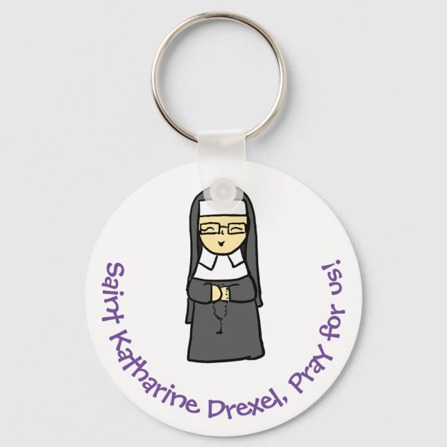 Saint Katharine Drexel Keychain (Front)