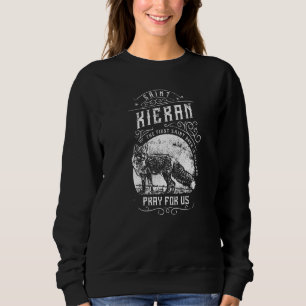 Saint Kieran Fox Catholic Irish Saints Sweatshirt
