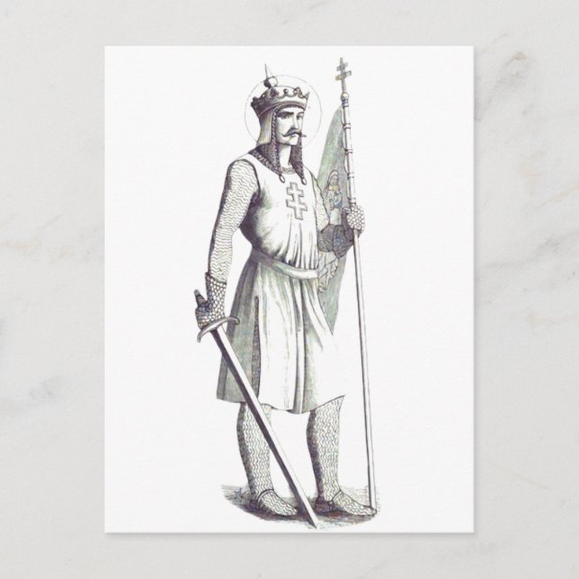 Saint King Stephen King of Hungary Postcard (Front)