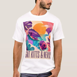 Saint Kitts and Nevis Contemporary Caribbean Colla T-Shirt