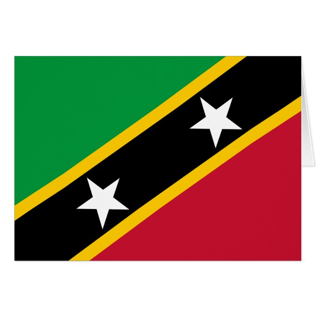 Saint Kitts and Nevis Flag (Front Horizontal)