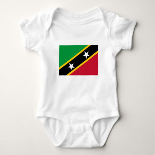 Saint Kitts and Nevis Flag Baby Bodysuit