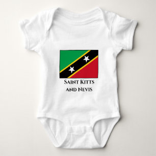 Saint Kitts and Nevis Flag Baby Bodysuit
