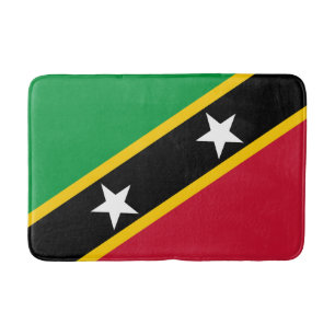 Saint Kitts and Nevis Flag Bath Mat