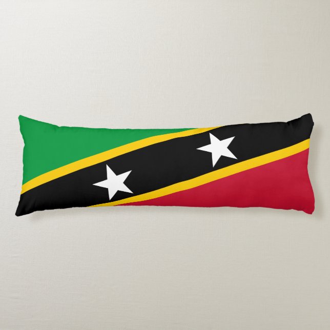 Saint Kitts and Nevis Flag Body Cushion (Front)