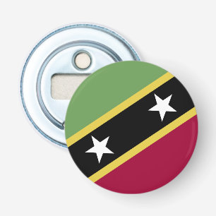 Saint Kitts and Nevis flag Bottle Opener