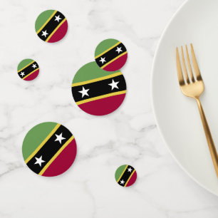 Saint Kitts and Nevis flag Confetti