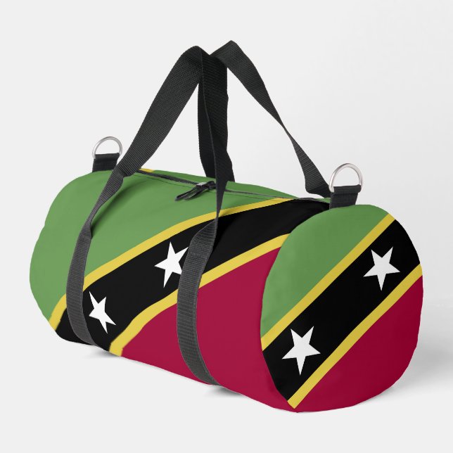 Saint Kitts and Nevis flag Duffle Bag (Left Corner)