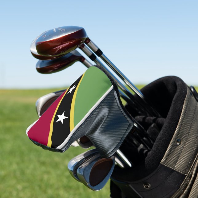 Saint Kitts and Nevis flag Golf Head Cover (In Situ)