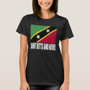 Saint Kitts and Nevis Flag Grunge Vintage Souvenir T-Shirt