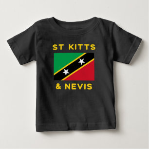 Saint Kitts And Nevis Flag Independence Caribbean Baby T-Shirt