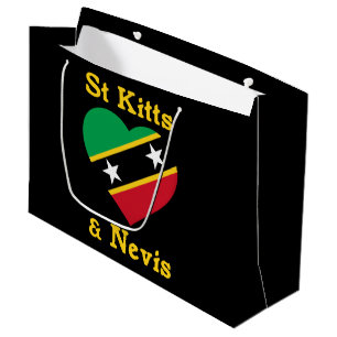 Saint Kitts And Nevis Flag Independence Caribbean Large Gift Bag