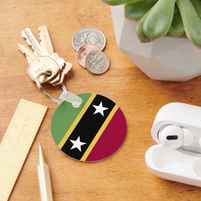 Saint Kitts and Nevis flag Key Ring (Desk)