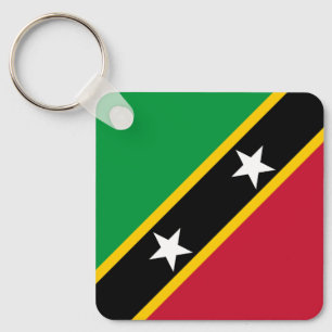 Saint Kitts and Nevis Flag Key Ring