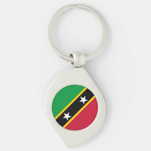 Saint Kitts and Nevis Flag Key Ring