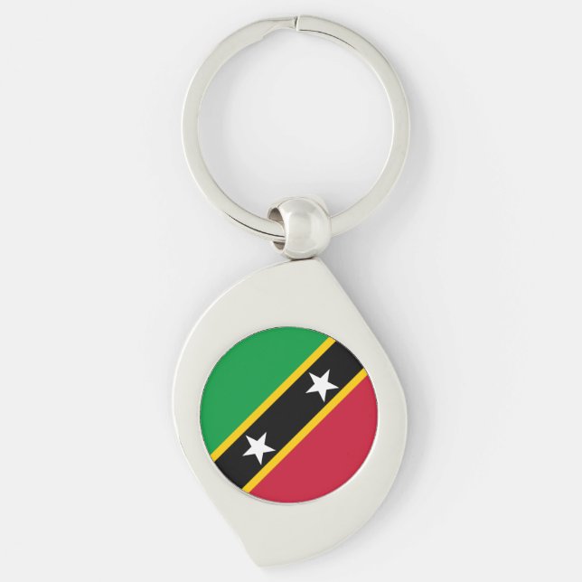 Saint Kitts and Nevis Flag Key Ring (Front)