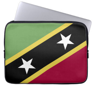 Saint Kitts and Nevis flag Laptop Sleeve