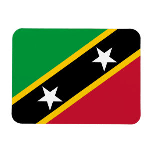 Saint Kitts and Nevis Flag Magnet