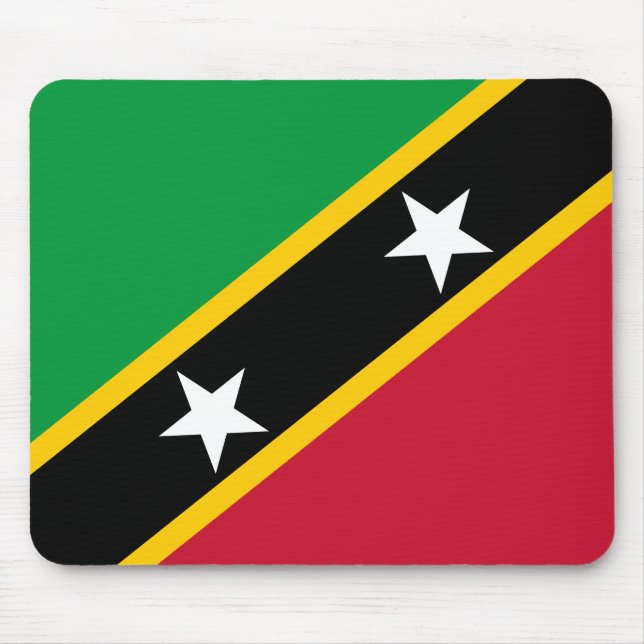 Saint Kitts and Nevis Flag Mouse Pad (Front)