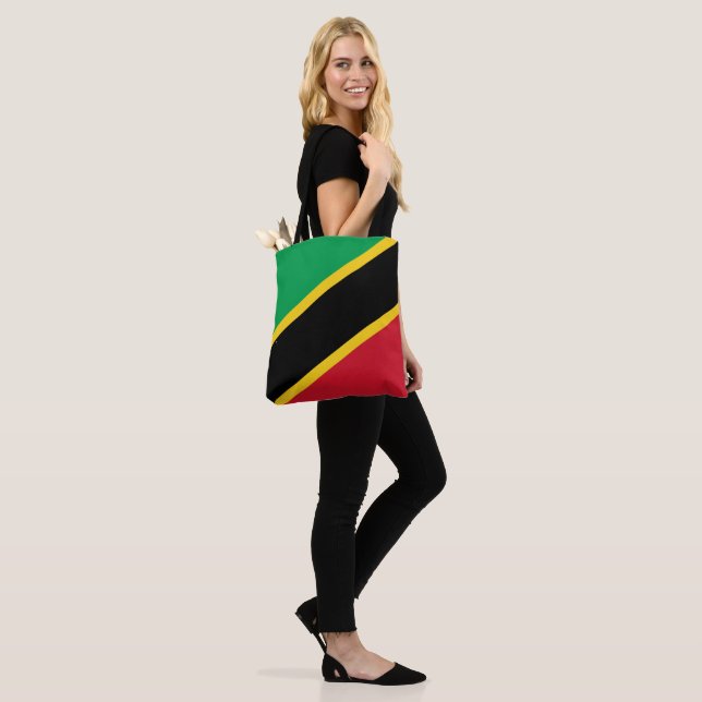 Saint Kitts and Nevis Flag pattern Tote Bag (On Model)