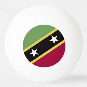 Saint Kitts and Nevis flag Ping Pong Ball