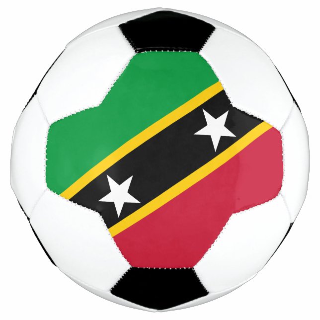 Saint Kitts and Nevis Flag Soccer Ball (Front)