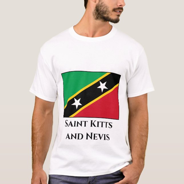 Saint Kitts and Nevis Flag T-Shirt (Front)