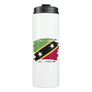 Saint Kitts and Nevis flag Thermal Tumbler
