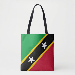 Saint Kitts and Nevis Flag Tote Bag